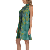 Tie Back Halter Neck Flared Dress - Objet D'Art