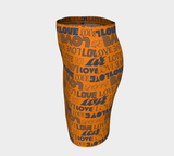 Love Print Fitted Skirt - Objet D'Art