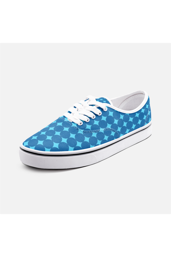 Bauhaus Blue Unisex Canvas Shoes - Objet D'Art