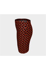 Grid Fitted Skirt - Objet D'Art