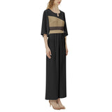Dolman Sleeve Belted Wide Leg Jumpsuit - Objet D'Art