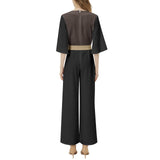 Dolman Sleeve Belted Wide Leg Jumpsuit - Objet D'Art