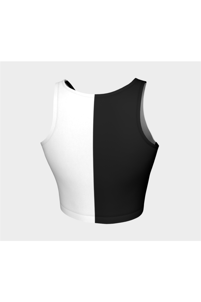 Black and White Athletic Top - Objet D'Art