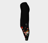 Floral Midnight Yoga Leggings - Objet D'Art