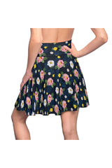 Floral Women's Skater Skirt - Objet D'Art