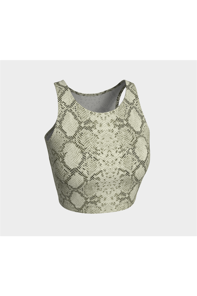 Snake Skin Print Athletic Top - Objet D'Art