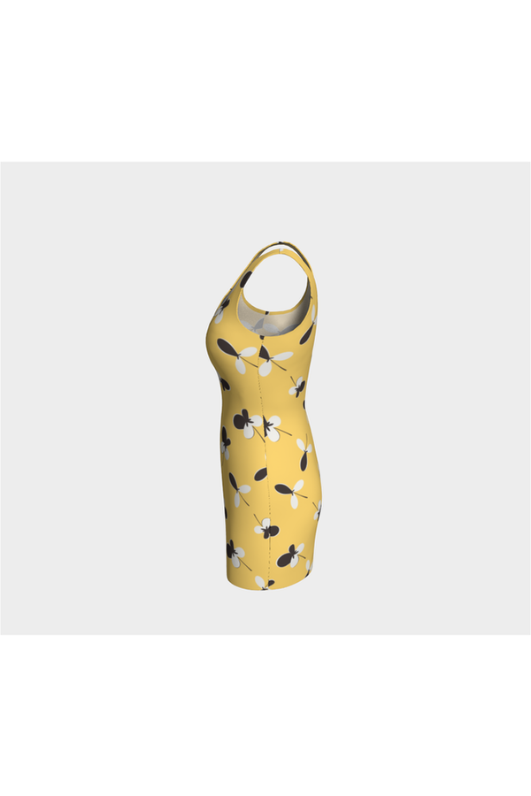 Golden Meadow Bodycon Dress - Objet D'Art