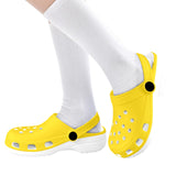 yellow print 2 Custom Print Foam Clogs for Kids - Objet D'Art