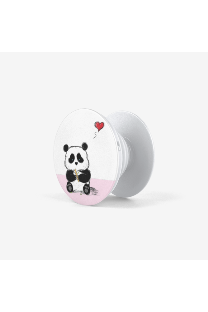 Panda and the Bamboo Piccolo of Love Collapsible Grip & Stand for Phones and Tablets - Objet D'Art