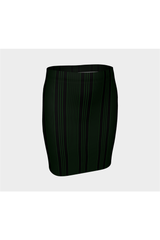 Vintage Striped Cheer Fitted Skirt - Objet D'Art