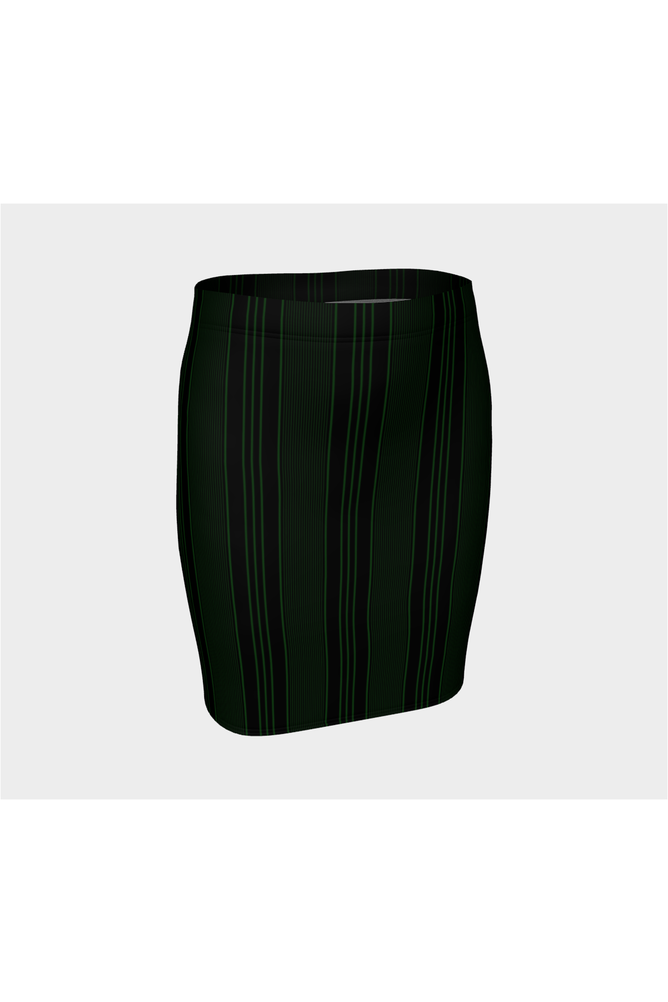 Vintage Striped Cheer Fitted Skirt - Objet D'Art