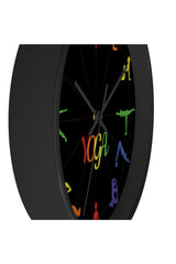 Yoga Asana Wall clock - Objet D'Art