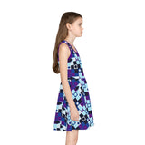 M Kemp Girls' Sleeveless Sundress (AOP) - Objet D'Art