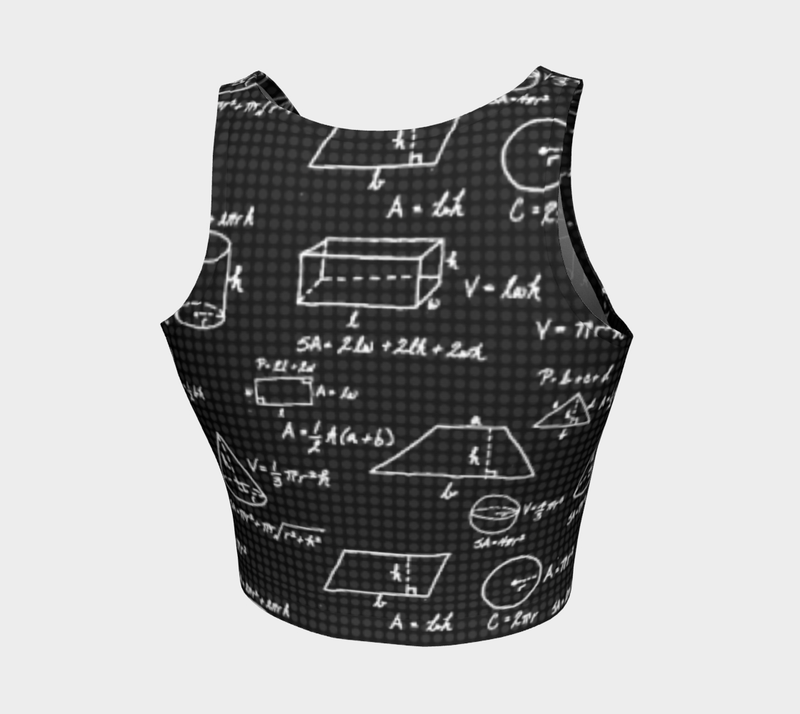 Mathlete Athletic Crop Top - Objet D'Art