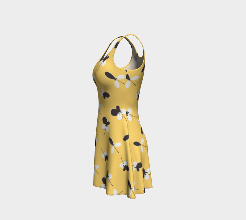 Golden Meadow Flare Dress - Objet D'Art