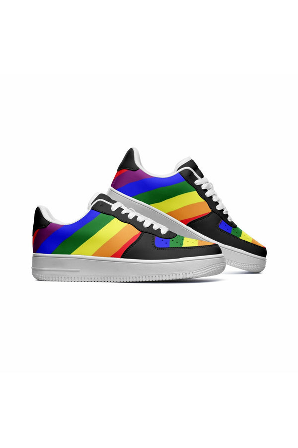 Spectrum Unisex Low Top Leather Sneakers - Objet D'Art