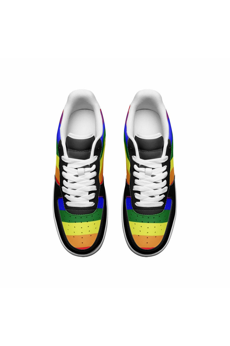 Spectrum Unisex Low Top Leather Sneakers - Objet D'Art