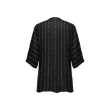 unbroken arrow rising print 2 Women's Kimono Chiffon Cover Up (Model H51) - Objet D'Art