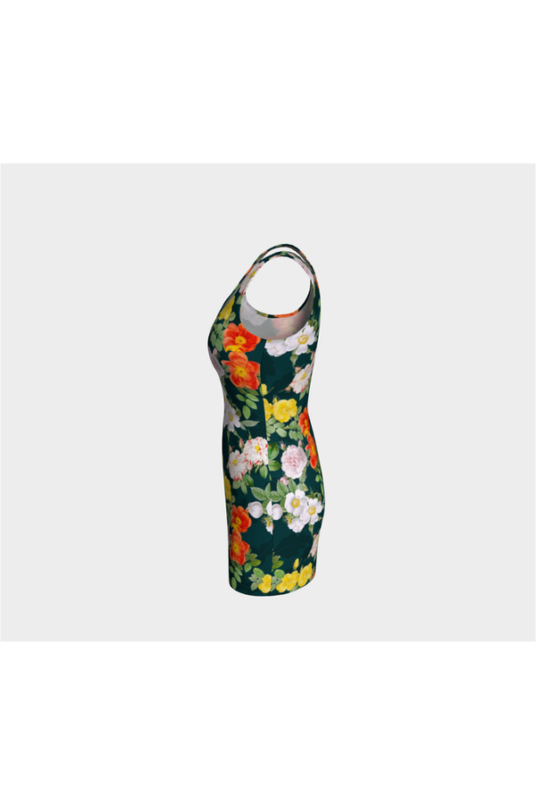 Floral Bodycon Dress - Objet D'Art