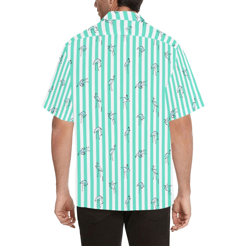 crane 2 hokusai print Hawaiian Shirt (Model T58) - Objet D'Art
