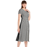 Puff Sleeve Button Through Dress - Objet D'Art