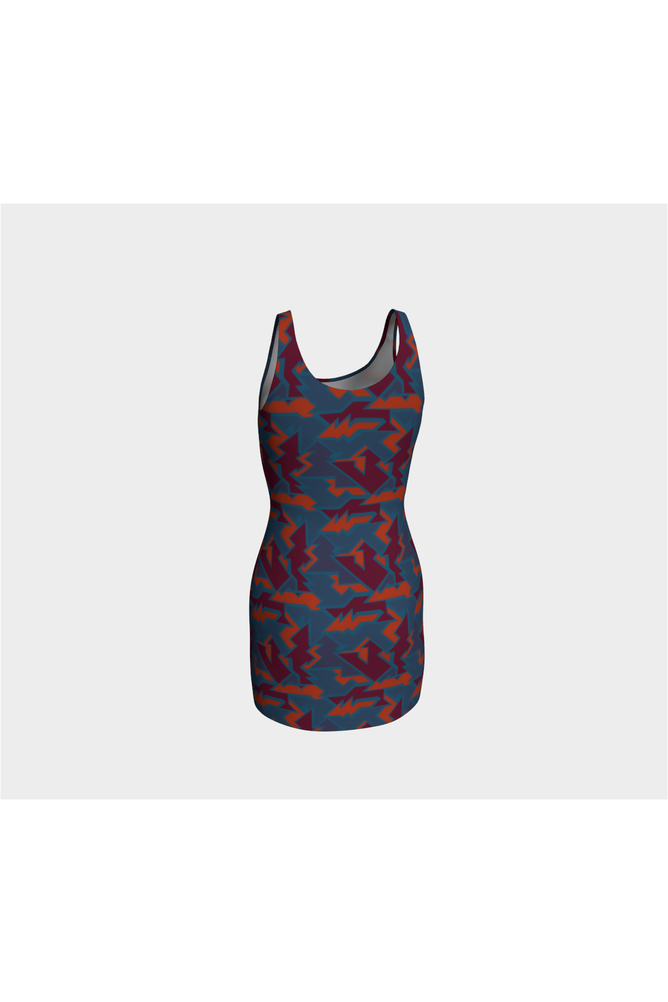 Aztec Angles Bodycon Dress - Objet D'Art