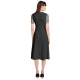 Puff Sleeve Button Through Dress - Objet D'Art