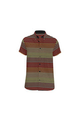 Spectral Lines Men's All Over Print Short Sleeve Shirt (Model T53) - Objet D'Art