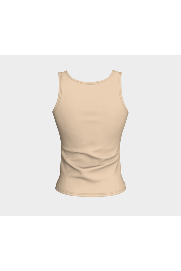 Tan Fitted Tank Top - Objet D'Art