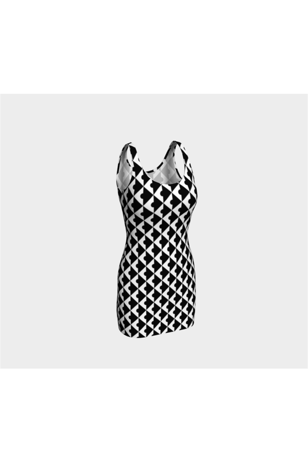 Geo Matrix Bodycon Dress - Objet D'Art
