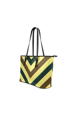 Herringbone Leather Tote Bag/Small - Objet D'Art