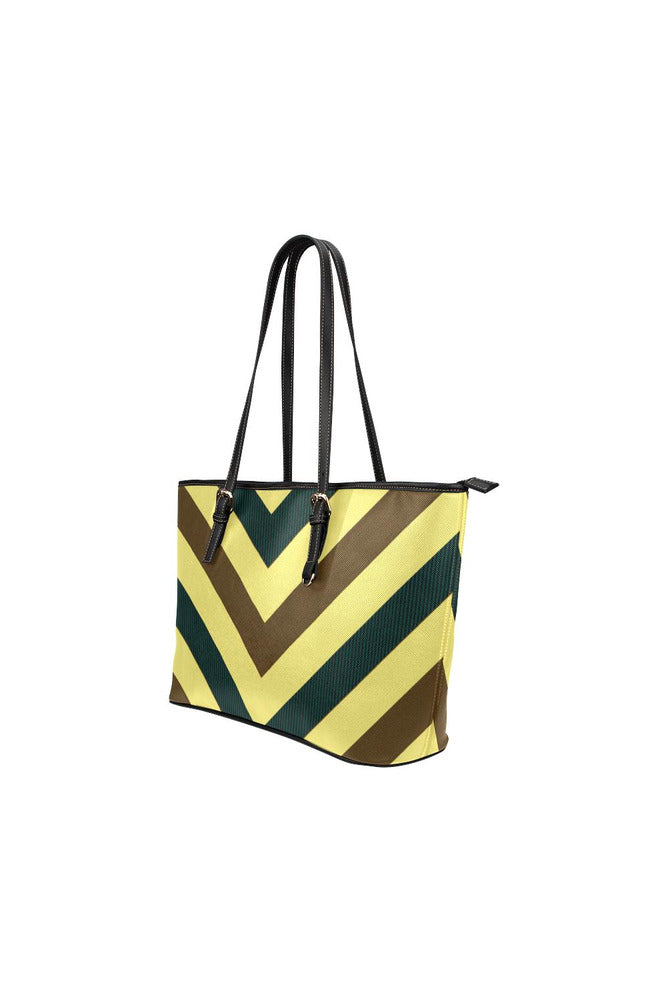 Herringbone Leather Tote Bag/Small - Objet D'Art