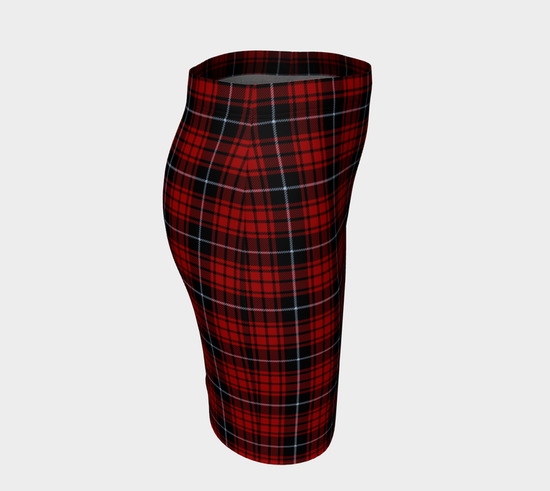 Clad in Plaid Fitted Skirt - Objet D'Art