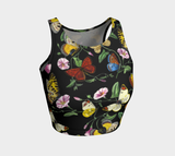 Butterfly Print Athletic Top - Objet D'Art