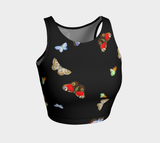 Butterfly Athletic Crop Top - Objet D'Art