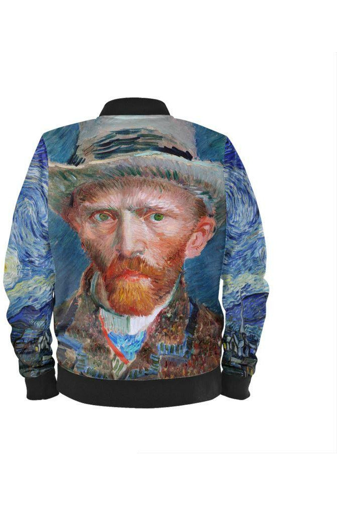 Van Gogh Starry Nights/Self Portrait Men's Bomber Jacket - Objet D'Art