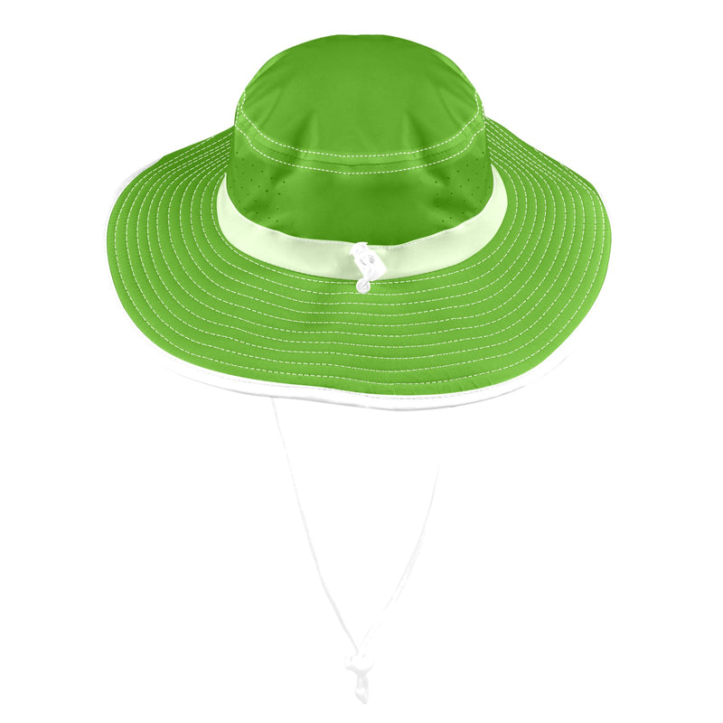 avocado spread solid print Wide Brim Bucket Hat - Objet D'Art