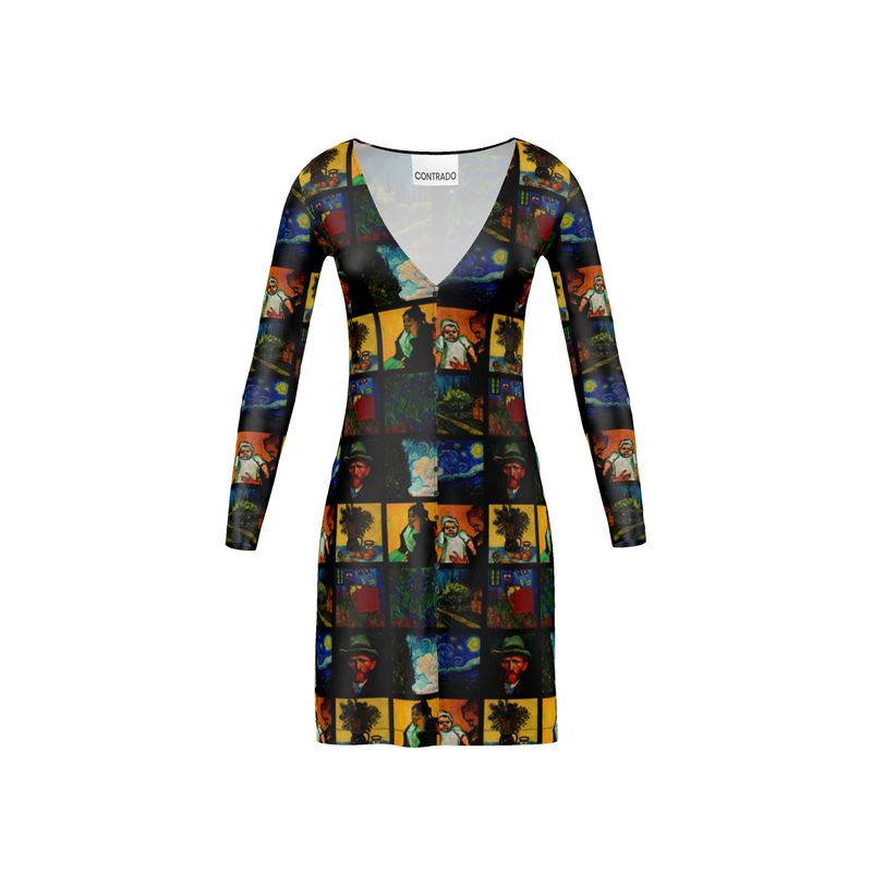 Van Gogh Collage Ladies Cardigan - Objet D'Art