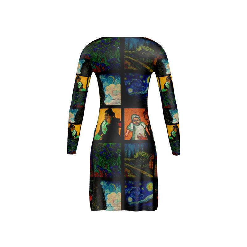 Van Gogh Collage Ladies Cardigan - Objet D'Art