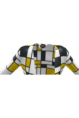 Mondrian-Inspired Ladies Cardigan - Objet D'Art