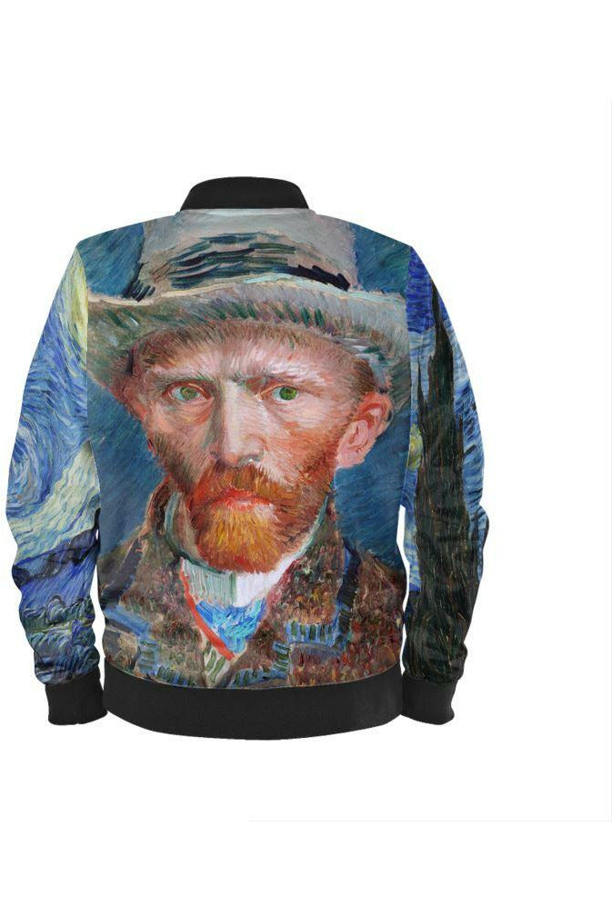 Van Gogh Starry Nights/Self-Portrait Men's Bomber Jacket - Objet D'Art
