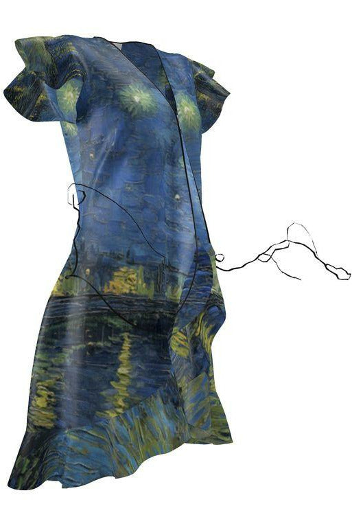 Starry Night Over the Rhone Tea Dress - Objet D'Art