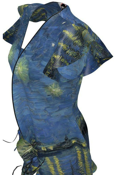 Starry Night Over the Rhone Tea Dress - Objet D'Art