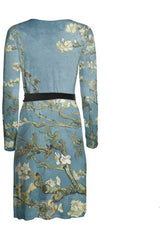 Vincent Van Gogh Almond Blossom Wrap Dress - Objet D'Art