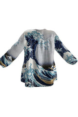 Great Wave Off Kanagawa Blouse - Objet D'Art