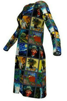 Van Gogh Collage Ladies Cardigan - Objet D'Art