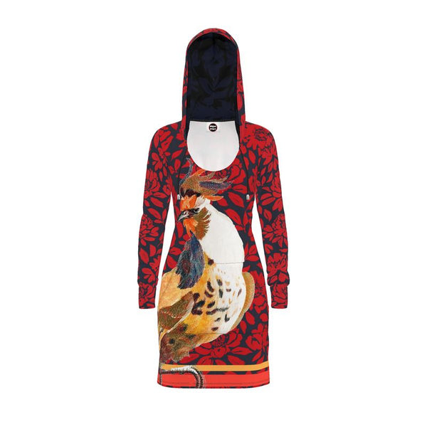 Rooster by Johan Teyler Hoodie Dress - Objet D'Art