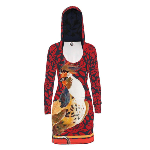 Rooster by Johan Teyler Hoodie Dress - Objet D'Art