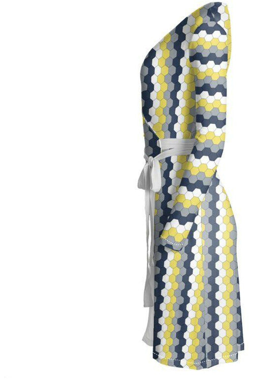 Honeycomb Wrap Dress - Objet D'Art