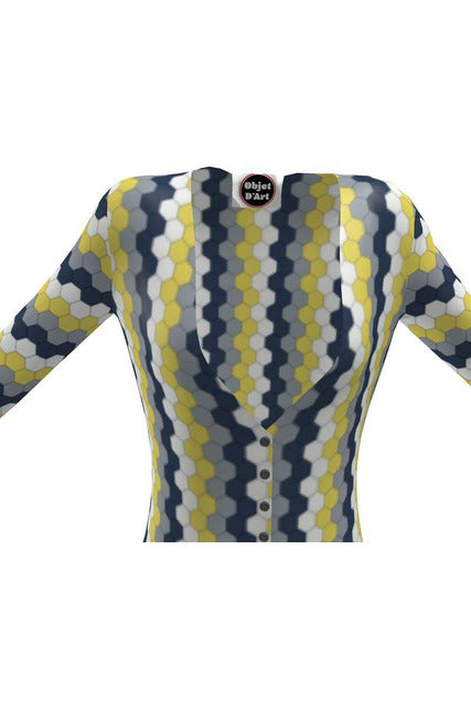 Honeycomb Ladies Cardigan - Objet D'Art